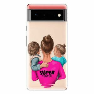 Odolné silikonové pouzdro iSaprio - Super Mama - Boy and Girl - Google Pixel 6 5G obraz