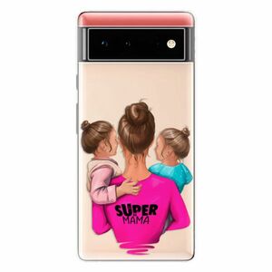 Odolné silikonové pouzdro iSaprio - Super Mama - Two Girls - Google Pixel 6 5G obraz