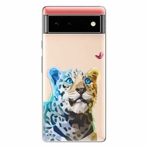 Odolné silikonové pouzdro iSaprio - Leopard With Butterfly - Google Pixel 6 5G obraz