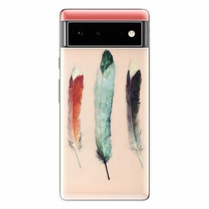 Odolné silikonové pouzdro iSaprio - Three Feathers - Google Pixel 6 5G obraz