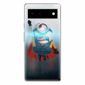 Odolné silikonové pouzdro iSaprio - Mimons Superman 02 - Google Pixel 6 5G obraz