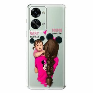 Odolné silikonové pouzdro iSaprio - Mama Mouse Brunette and Girl - OnePlus Nord 2T 5G obraz