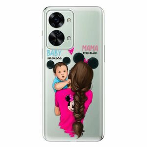 Odolné silikonové pouzdro iSaprio - Mama Mouse Brunette and Boy - OnePlus Nord 2T 5G obraz
