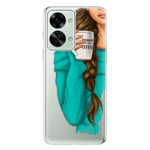 Odolné silikonové pouzdro iSaprio - My Coffe and Brunette Girl - OnePlus Nord 2T 5G obraz