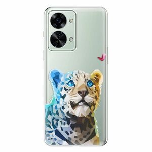 Odolné silikonové pouzdro iSaprio - Leopard With Butterfly - OnePlus Nord 2T 5G obraz
