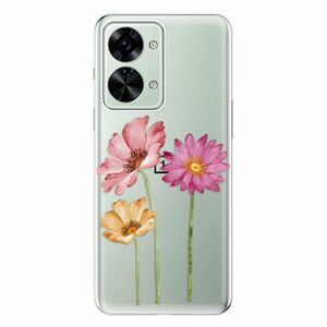 Odolné silikonové pouzdro iSaprio - Three Flowers - OnePlus Nord 2T 5G obraz