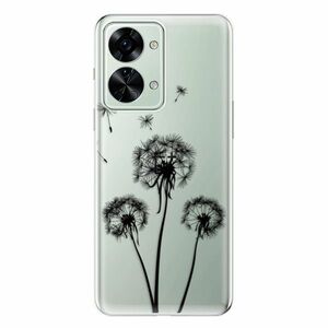Odolné silikonové pouzdro iSaprio - Three Dandelions - black - OnePlus Nord 2T 5G obraz
