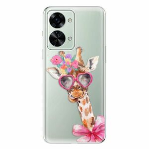 Odolné silikonové pouzdro iSaprio - Lady Giraffe - OnePlus Nord 2T 5G obraz