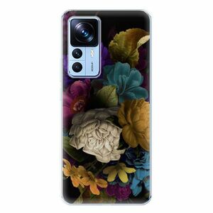 Odolné silikonové pouzdro iSaprio - Dark Flowers - Xiaomi 12T / 12T Pro obraz