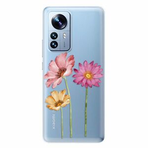 Odolné silikonové pouzdro iSaprio - Three Flowers - Xiaomi 12 Pro obraz