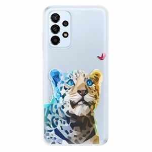 Odolné silikonové pouzdro iSaprio - Leopard With Butterfly - Samsung Galaxy A23 / A23 5G obraz