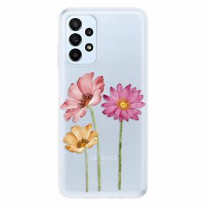 Odolné silikonové pouzdro iSaprio - Three Flowers - Samsung Galaxy A23 / A23 5G obraz