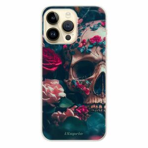 Odolné silikonové pouzdro iSaprio - Skull in Roses - iPhone 14 Pro Max obraz