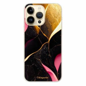 Odolné silikonové pouzdro iSaprio - Gold Pink Marble - iPhone 14 Pro Max obraz