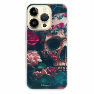 Odolné silikonové pouzdro iSaprio - Skull in Roses - iPhone 14 Pro obraz