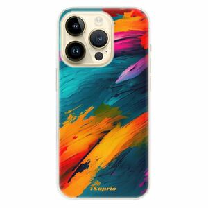 Odolné silikonové pouzdro iSaprio - Blue Paint - iPhone 14 Pro obraz