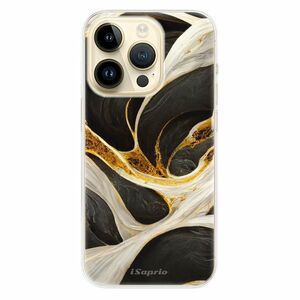 Odolné silikonové pouzdro iSaprio - Black and Gold - iPhone 14 Pro obraz