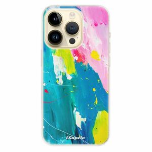 Odolné silikonové pouzdro iSaprio - Abstract Paint 04 - iPhone 14 Pro obraz