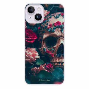 Odolné silikonové pouzdro iSaprio - Skull in Roses - iPhone 14 obraz