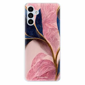 Odolné silikonové pouzdro iSaprio - Pink Blue Leaves - Samsung Galaxy A13 5G obraz