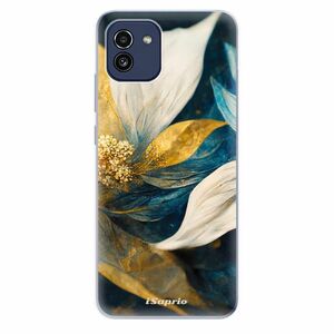 Odolné silikonové pouzdro iSaprio - Gold Petals - Samsung Galaxy A03 obraz