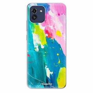 Odolné silikonové pouzdro iSaprio - Abstract Paint 04 - Samsung Galaxy A03 obraz