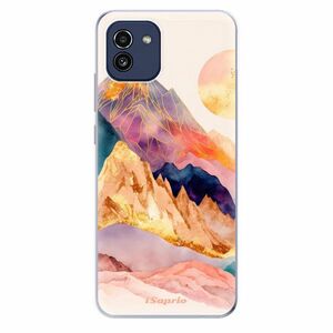 Odolné silikonové pouzdro iSaprio - Abstract Mountains - Samsung Galaxy A03 obraz