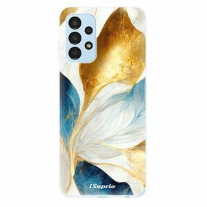Odolné silikonové pouzdro iSaprio - Blue Leaves - Samsung Galaxy A13 obraz