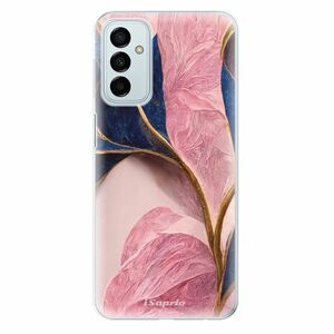 Odolné silikonové pouzdro iSaprio - Pink Blue Leaves - Samsung Galaxy M23 5G obraz