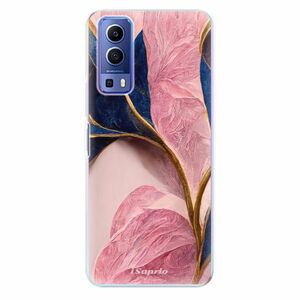 Odolné silikonové pouzdro iSaprio - Pink Blue Leaves - Vivo Y72 5G obraz