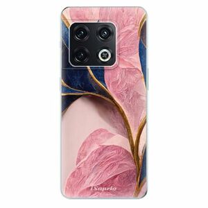 Odolné silikonové pouzdro iSaprio - Pink Blue Leaves - OnePlus 10 Pro obraz