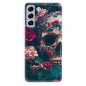 Odolné silikonové pouzdro iSaprio - Skull in Roses - Samsung Galaxy S21 FE 5G obraz