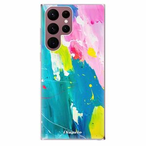 Odolné silikonové pouzdro iSaprio - Abstract Paint 04 - Samsung Galaxy S22 Ultra 5G obraz