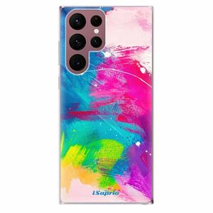 Odolné silikonové pouzdro iSaprio - Abstract Paint 03 - Samsung Galaxy S22 Ultra 5G obraz