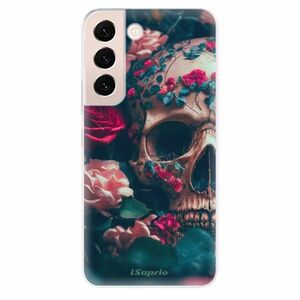Odolné silikonové pouzdro iSaprio - Skull in Roses - Samsung Galaxy S22+ 5G obraz