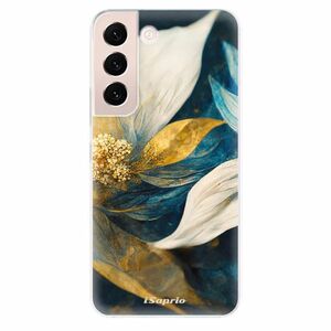 Odolné silikonové pouzdro iSaprio - Gold Petals - Samsung Galaxy S22+ 5G obraz
