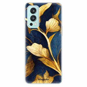 Odolné silikonové pouzdro iSaprio - Gold Leaves - OnePlus Nord 2 5G obraz