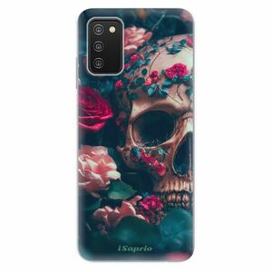 Odolné silikonové pouzdro iSaprio - Skull in Roses - Samsung Galaxy A03s obraz