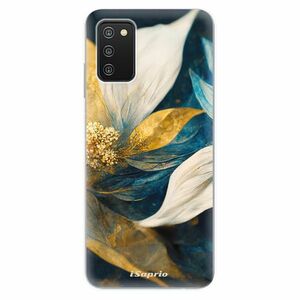 Odolné silikonové pouzdro iSaprio - Gold Petals - Samsung Galaxy A03s obraz