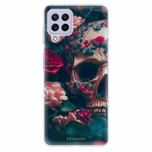 Odolné silikonové pouzdro iSaprio - Skull in Roses - Samsung Galaxy A22 obraz