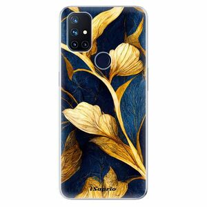 Odolné silikonové pouzdro iSaprio - Gold Leaves - OnePlus Nord N10 5G obraz