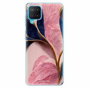 Odolné silikonové pouzdro iSaprio - Pink Blue Leaves - Samsung Galaxy M12 obraz