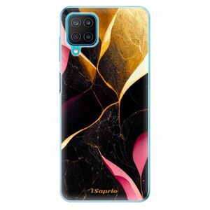 Odolné silikonové pouzdro iSaprio - Gold Pink Marble - Samsung Galaxy M12 obraz