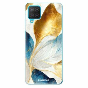 Odolné silikonové pouzdro iSaprio - Blue Leaves - Samsung Galaxy M12 obraz