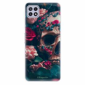 Odolné silikonové pouzdro iSaprio - Skull in Roses - Samsung Galaxy A22 5G obraz