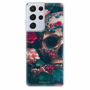 Odolné silikonové pouzdro iSaprio - Skull in Roses - Samsung Galaxy S21 Ultra obraz