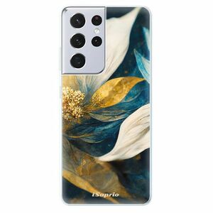 Odolné silikonové pouzdro iSaprio - Gold Petals - Samsung Galaxy S21 Ultra obraz