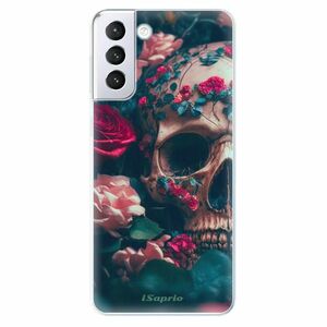 Odolné silikonové pouzdro iSaprio - Skull in Roses - Samsung Galaxy S21+ obraz