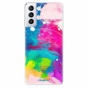 Odolné silikonové pouzdro iSaprio - Abstract Paint 03 - Samsung Galaxy S21+ obraz
