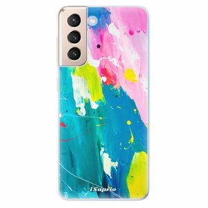 Odolné silikonové pouzdro iSaprio - Abstract Paint 04 - Samsung Galaxy S21 obraz